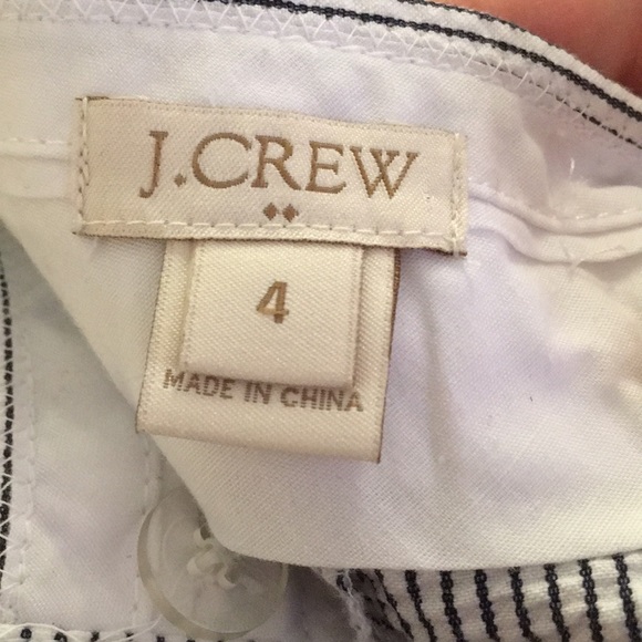 J crew blue and white striped seersucker skirt - Picture 7 of 8